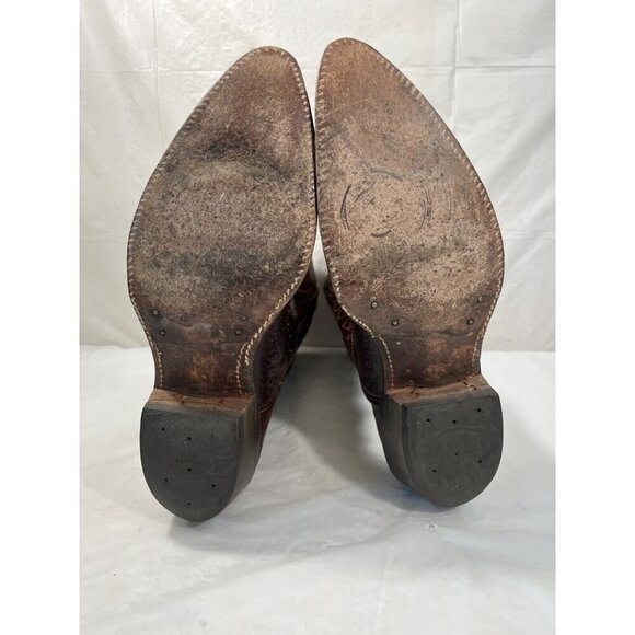 Vintage Acme Thunderbird Cowboy Boots Brown Men Size 9 - Picture 12 of 15